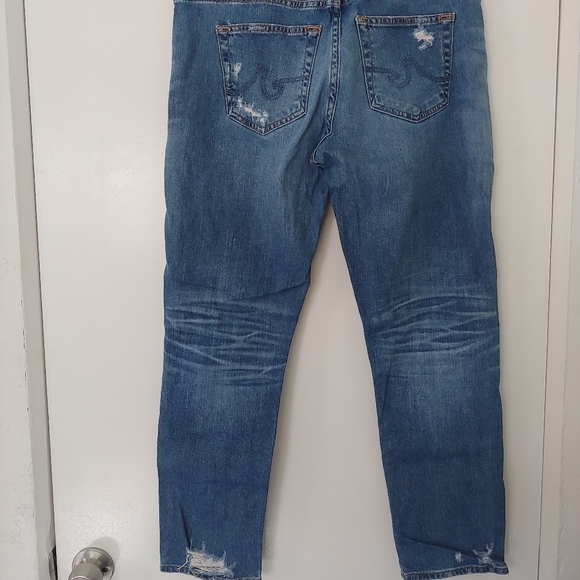AG Adriano Goldschmied Distressed Ex-Boyfriend Slim Jeans 29R - Picture 5 of 10